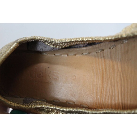 Tieks Golden Glitz Metallic Gold Ballet Flats Shoes Women's Size 9 H14585 - Picture 6 of 9